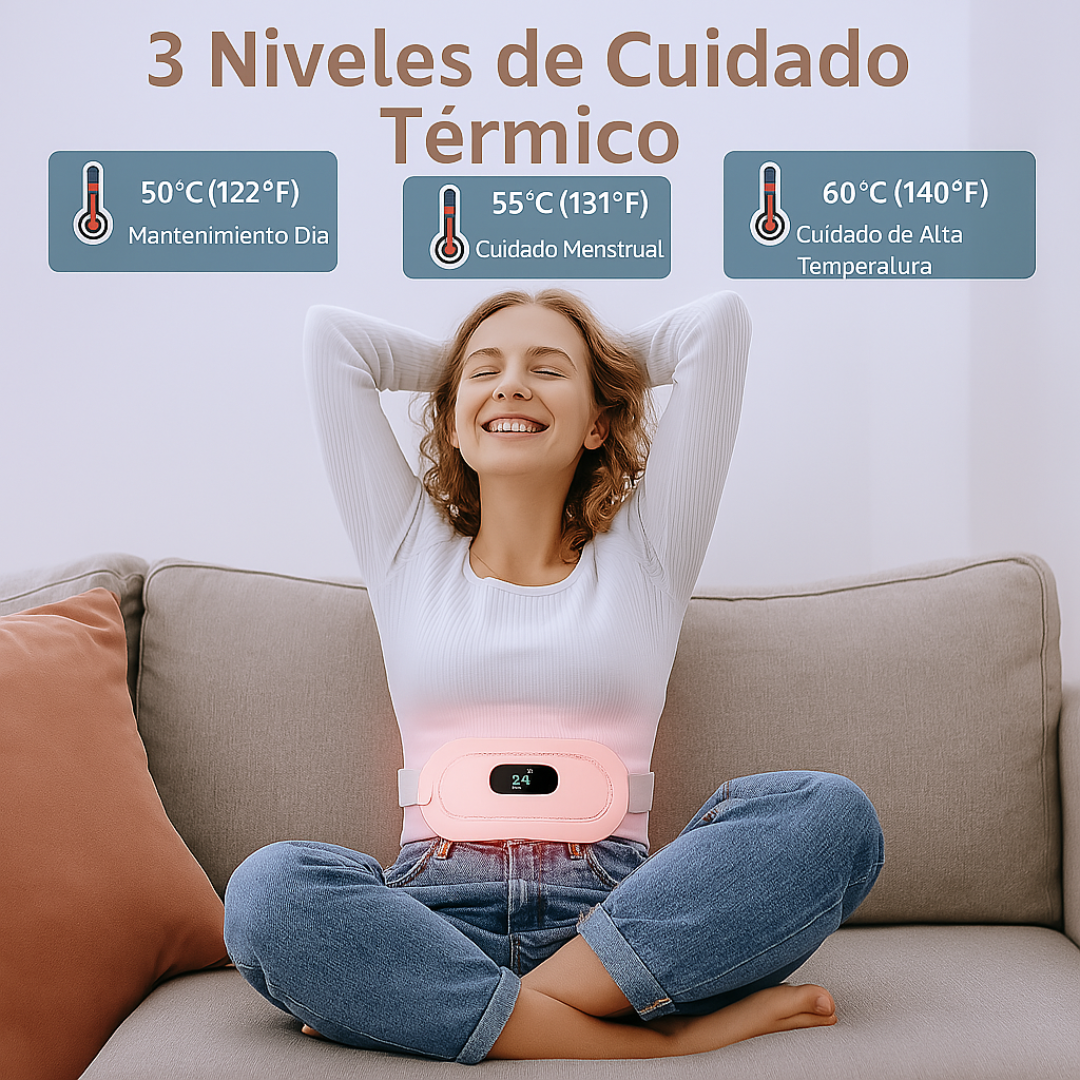 Cinturón Térmico Masajeador Dolor Menstrual