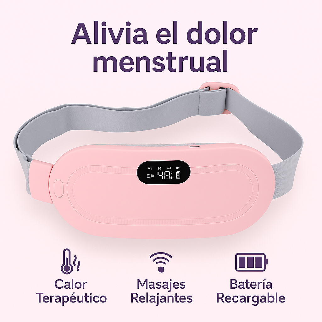 Cinturón Térmico Masajeador Dolor Menstrual