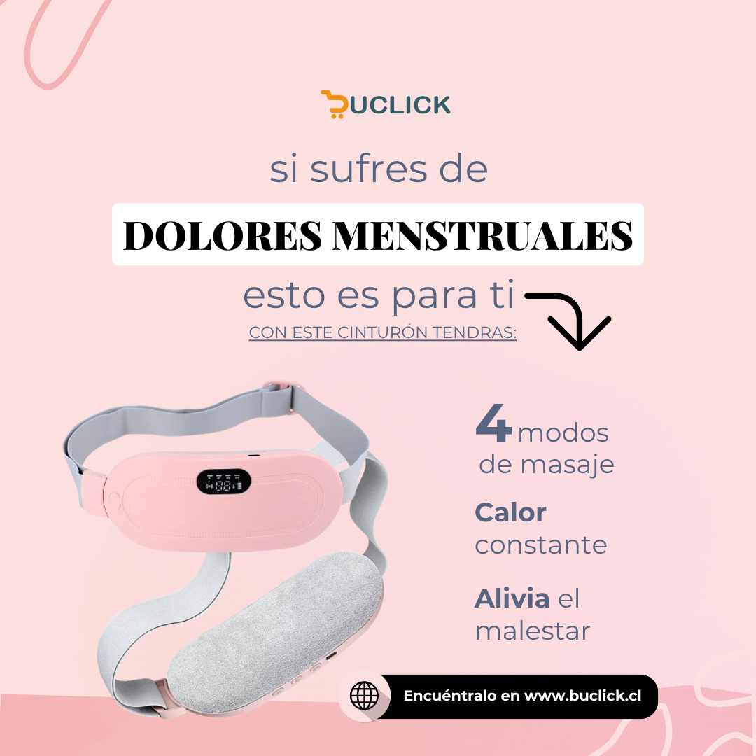 Cinturón Térmico Masajeador Dolor Menstrual