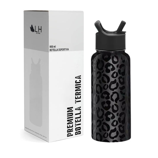 Botella Térmica Deportiva 950ml Negro
